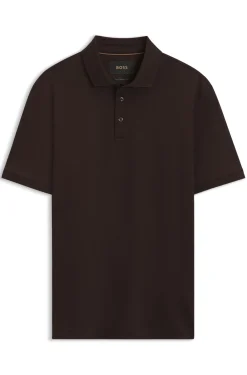 Regular-Fit Poloshirt aus merzerisierter italienischer Baumwolle