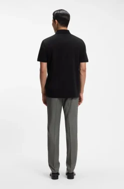 Regular-Fit Poloshirt aus merzerisierter italienischer Baumwolle