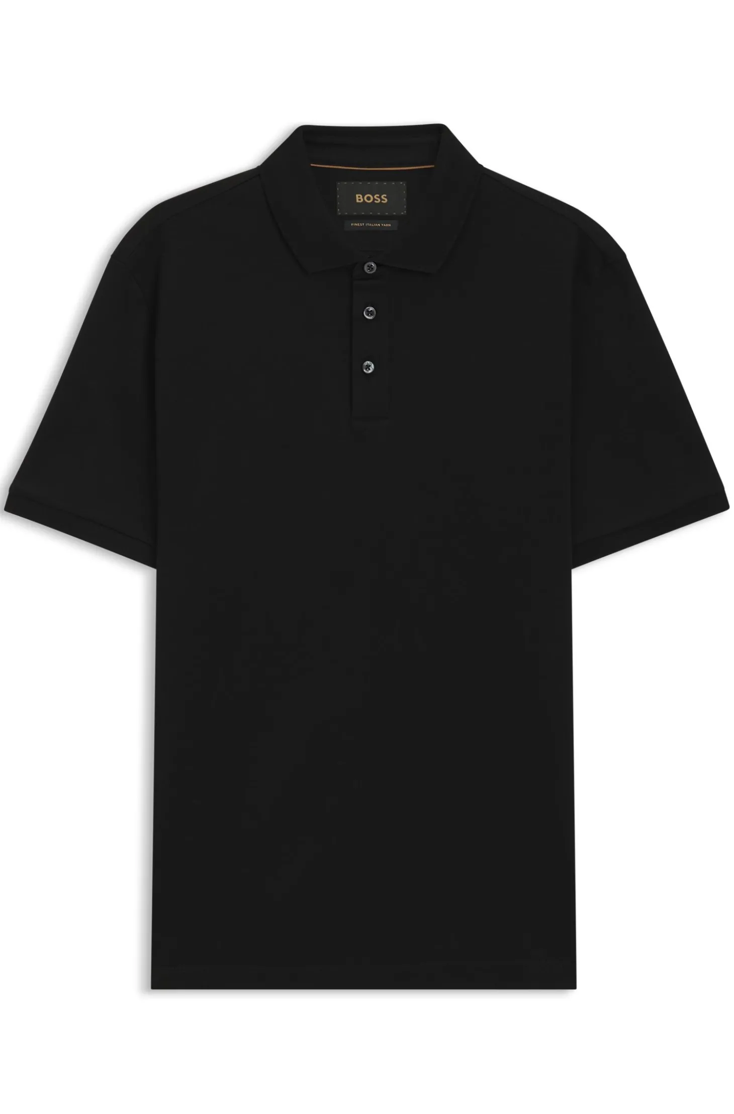 Regular-Fit Poloshirt aus merzerisierter italienischer Baumwolle
