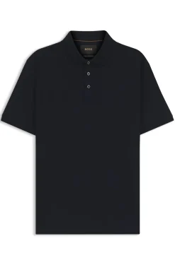 Regular-Fit Poloshirt aus merzerisierter italienischer Baumwolle