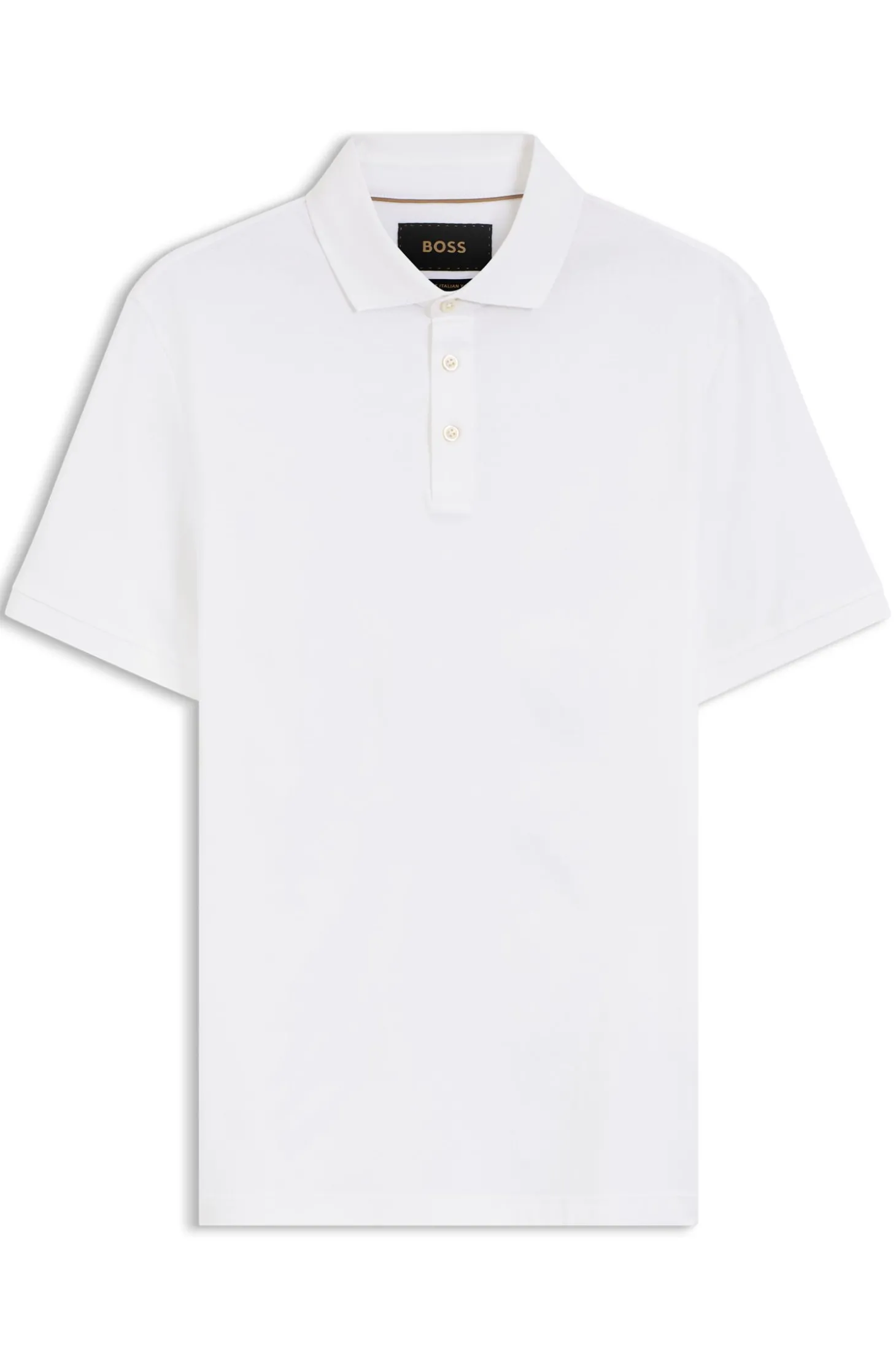 Regular-Fit Poloshirt aus merzerisierter italienischer Baumwolle