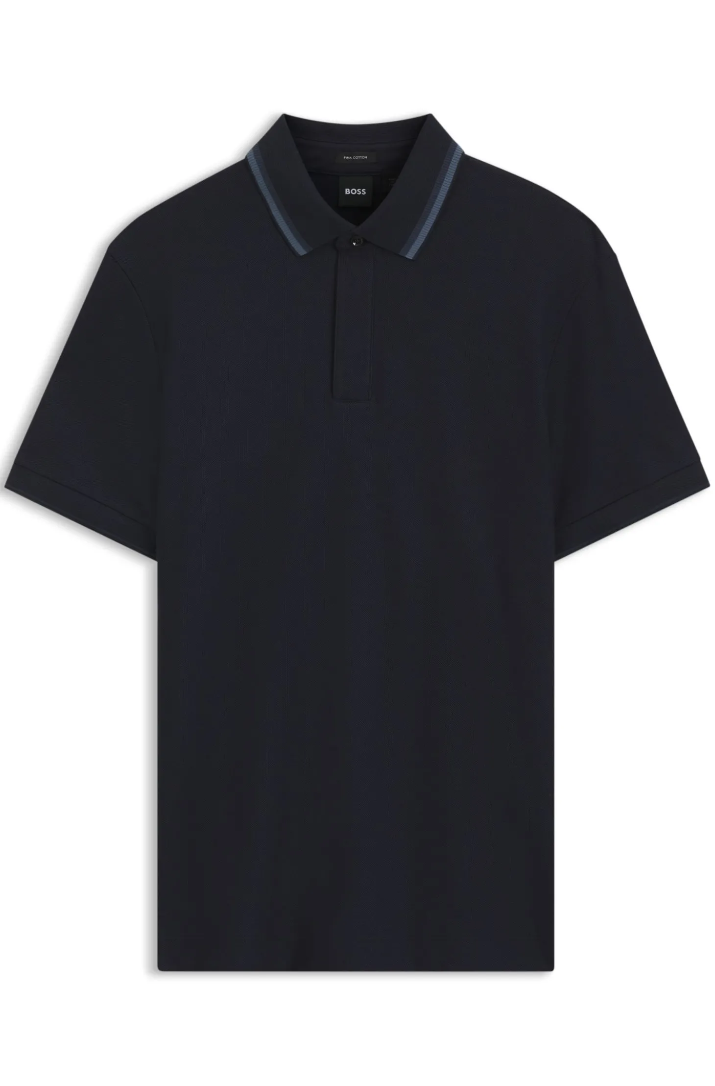 Regular-Fit Poloshirt aus strukturiertem Baumwoll-Piqué