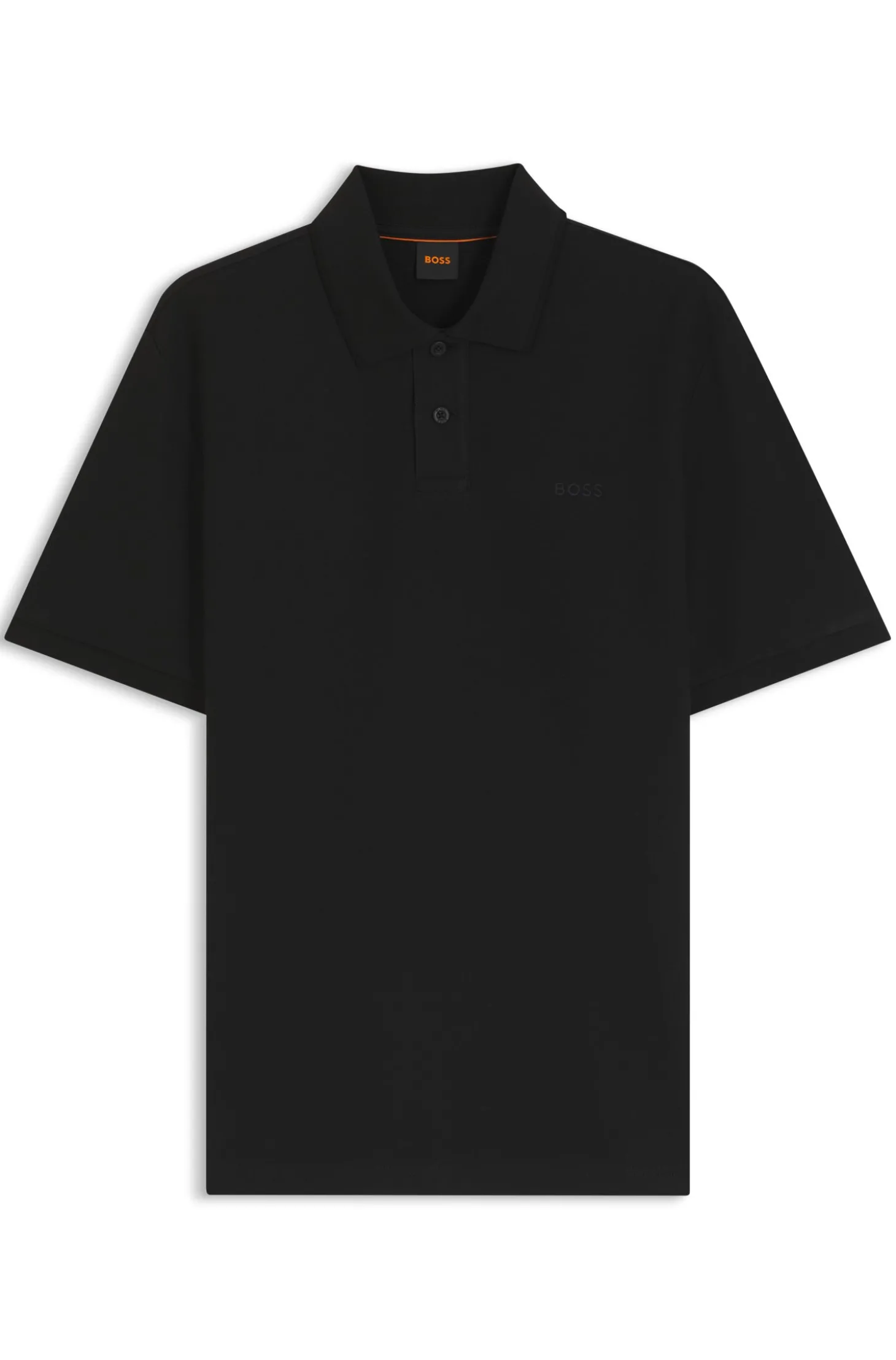 Regular-Fit Poloshirt aus wabenstrukturiertem Baumwoll-Piqué