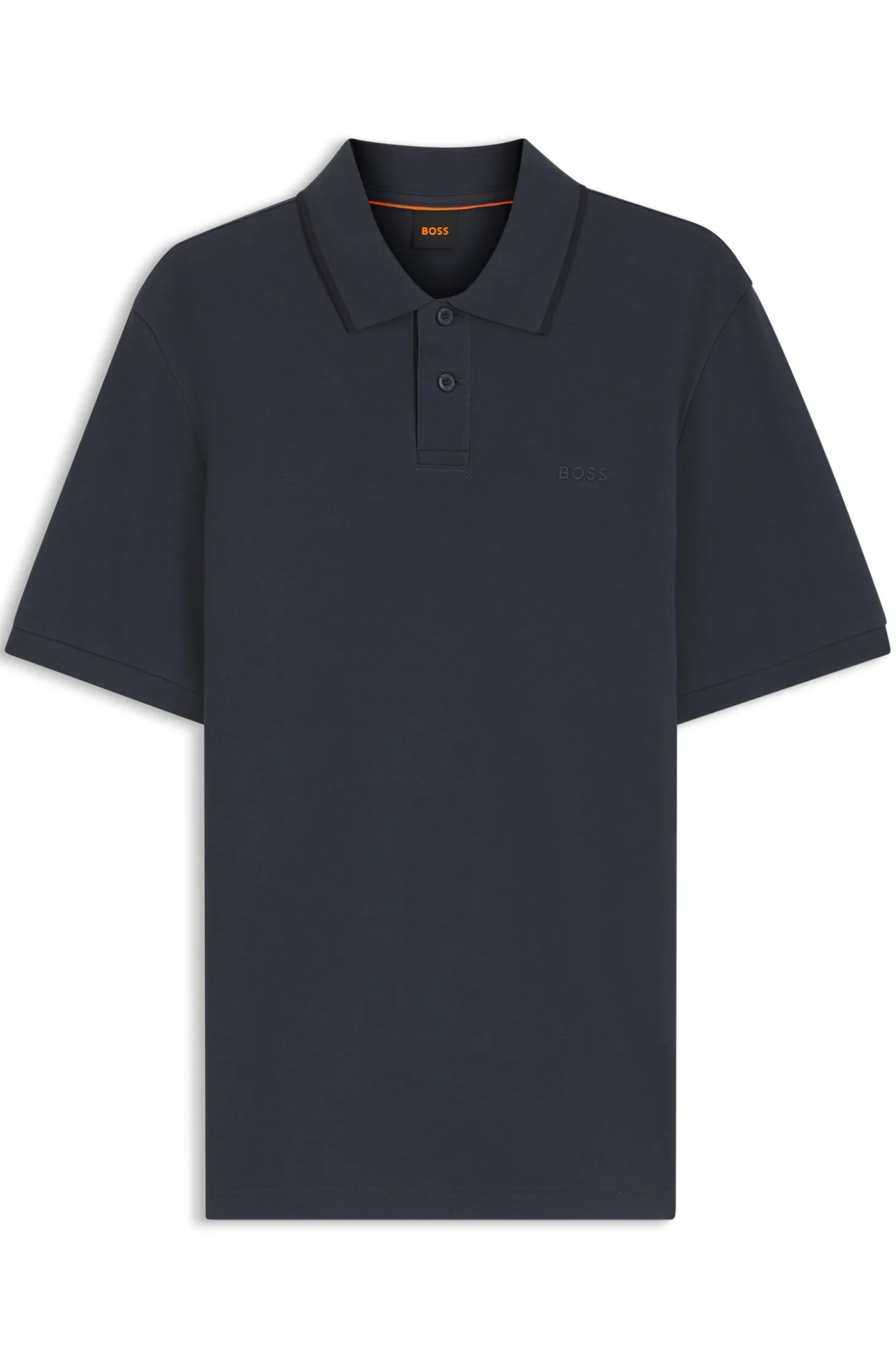 Regular-Fit Poloshirt aus wabenstrukturiertem Baumwoll-Piqué