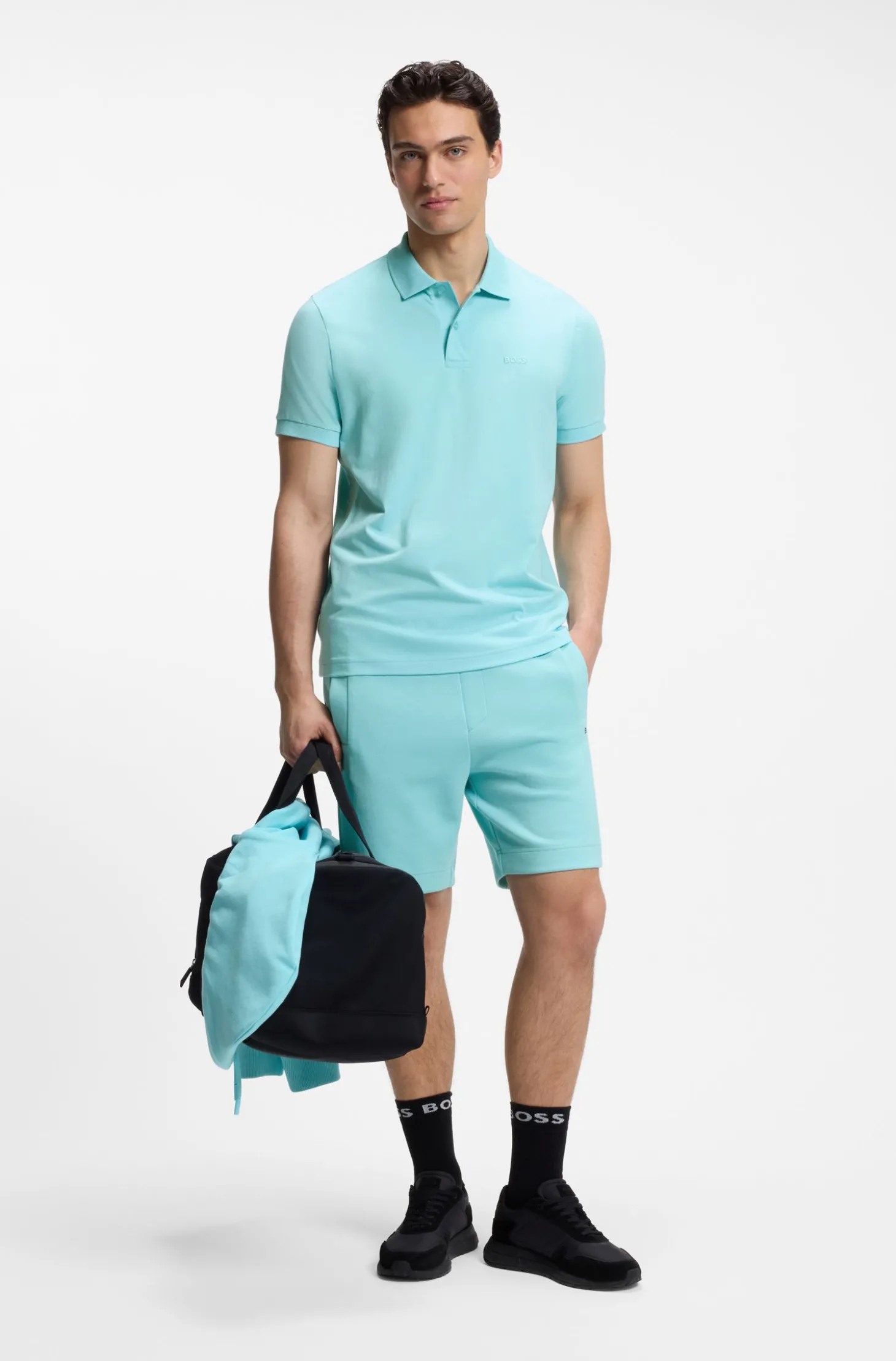 Regular-Fit Poloshirt mit Logo-Stickerei