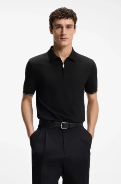 Regular-Fit Poloshirt mit Zip