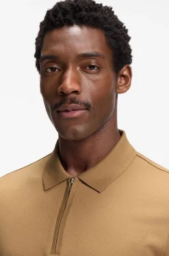 Regular-Fit Poloshirt mit Zip