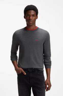 Regular-Fit Pullover aus Baumwoll-Mix