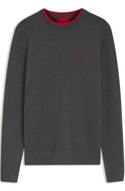 Regular-Fit Pullover aus Baumwoll-Mix