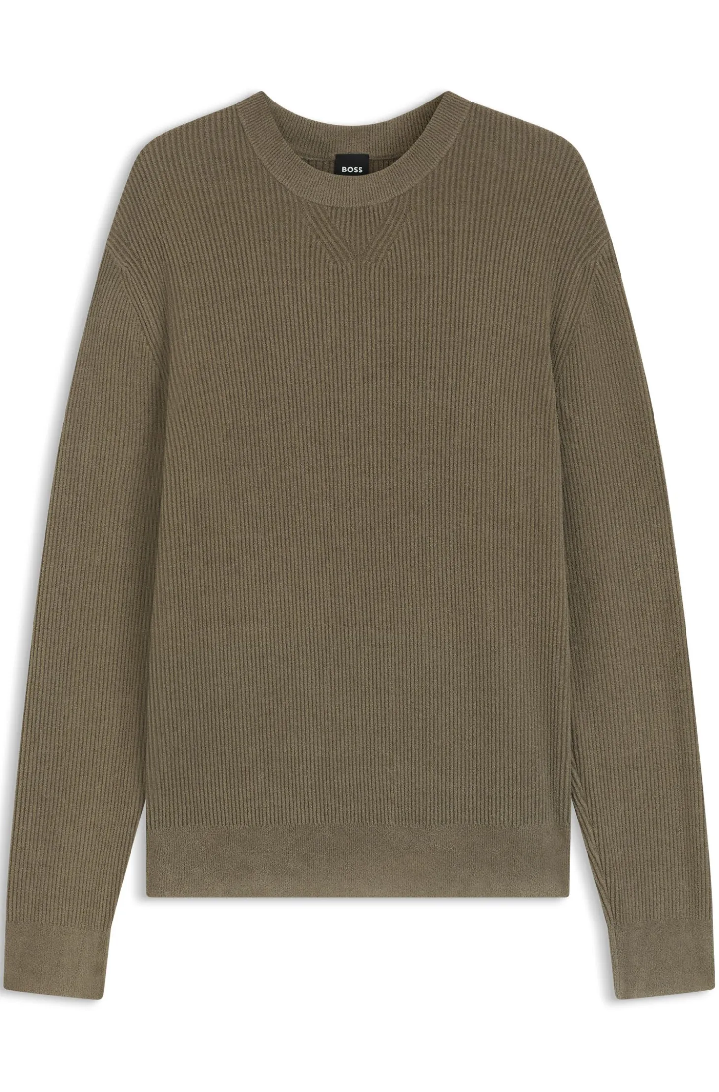 Regular-Fit Pullover aus geripptem Cord