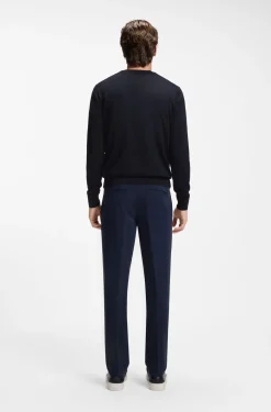 Regular-Fit Pullover aus Merinowolle