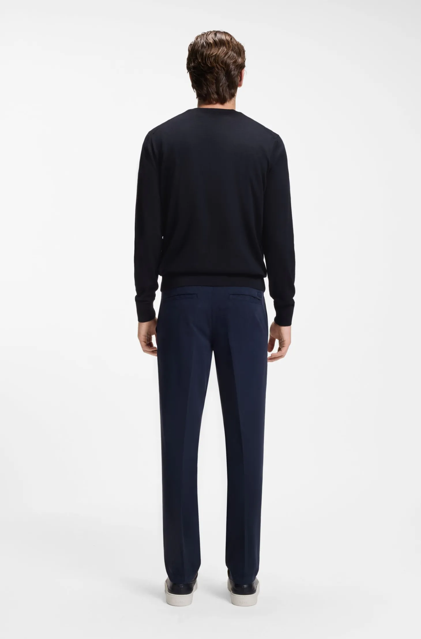 Regular-Fit Pullover aus Merinowolle