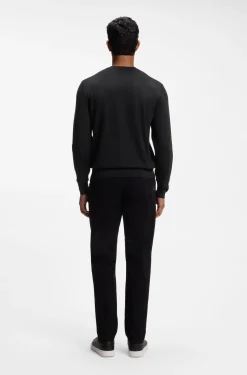 Regular-Fit Pullover aus Merinowolle