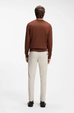 Regular-Fit Pullover aus Merinowolle