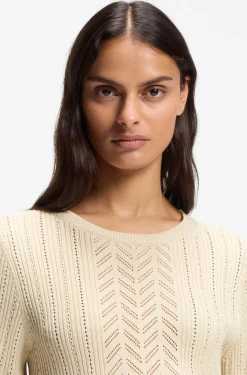 Regular-Fit Pullover mit offener Strickstruktur