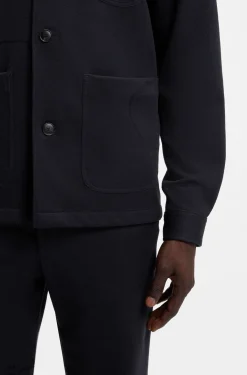 Regular-Fit Sakko aus Stretch-Jersey