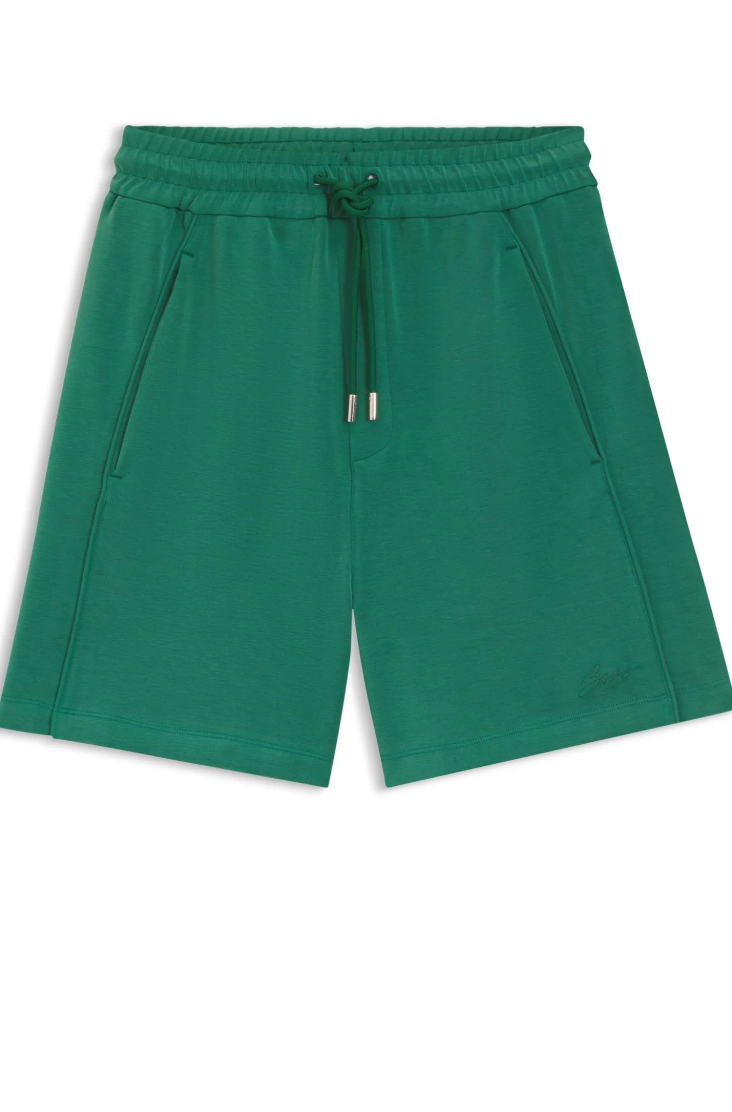Regular-Fit Shorts aus Modal-Mix mit Teilungsnähten