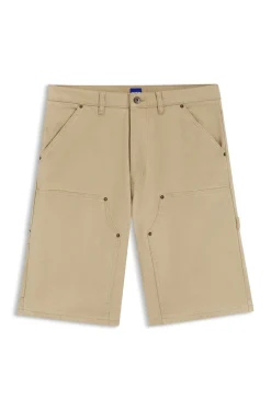 Regular-Fit Shorts aus Stretch-Baumwoll-Canvas