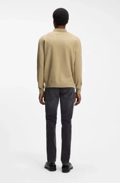 Regular-Fit Strickjacke mit Rippbündchen