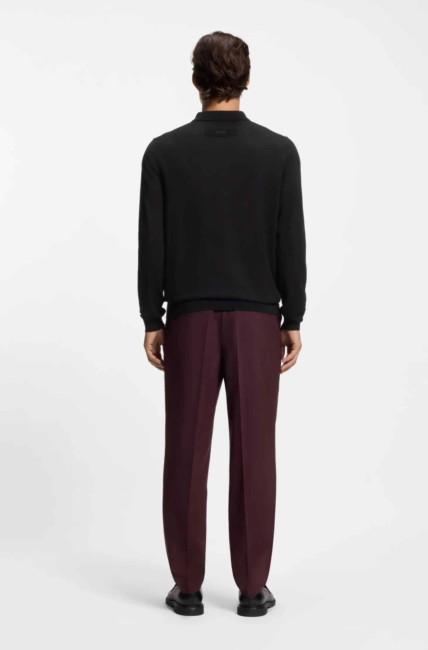 Regular-Fit Strickjacke mit Rippbündchen