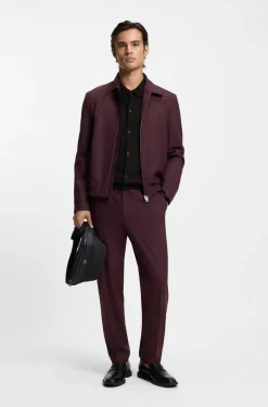 Regular-Fit Strickjacke mit Rippbündchen