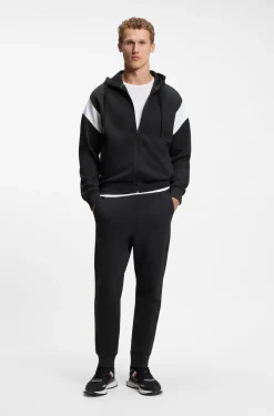 Regular-Fit Sweatshirt aus Spacer-Piqué mit Reißverschluss