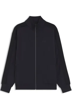 Regular-Fit Sweatshirt mit tonalem Jacquard-Tape