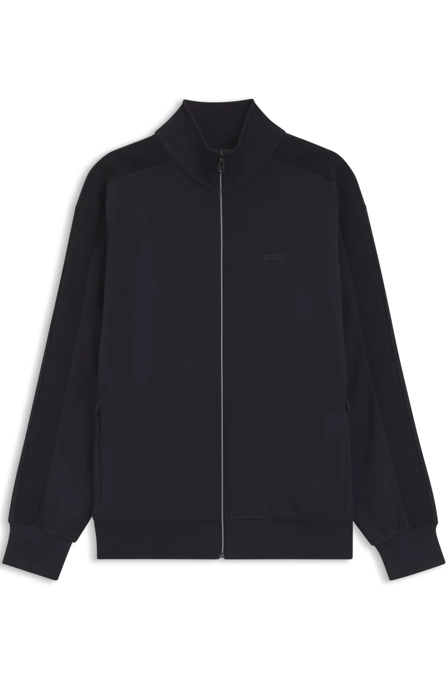 Regular-Fit Sweatshirt mit tonalem Jacquard-Tape
