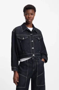 Regular-Fit Truckerjacke aus Denim mit Rinse-Waschung
