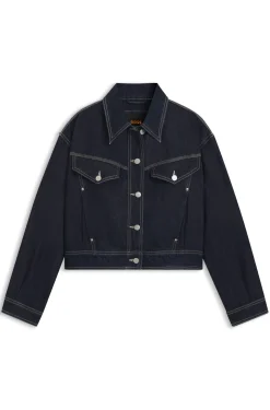 Regular-Fit Truckerjacke aus Denim mit Rinse-Waschung