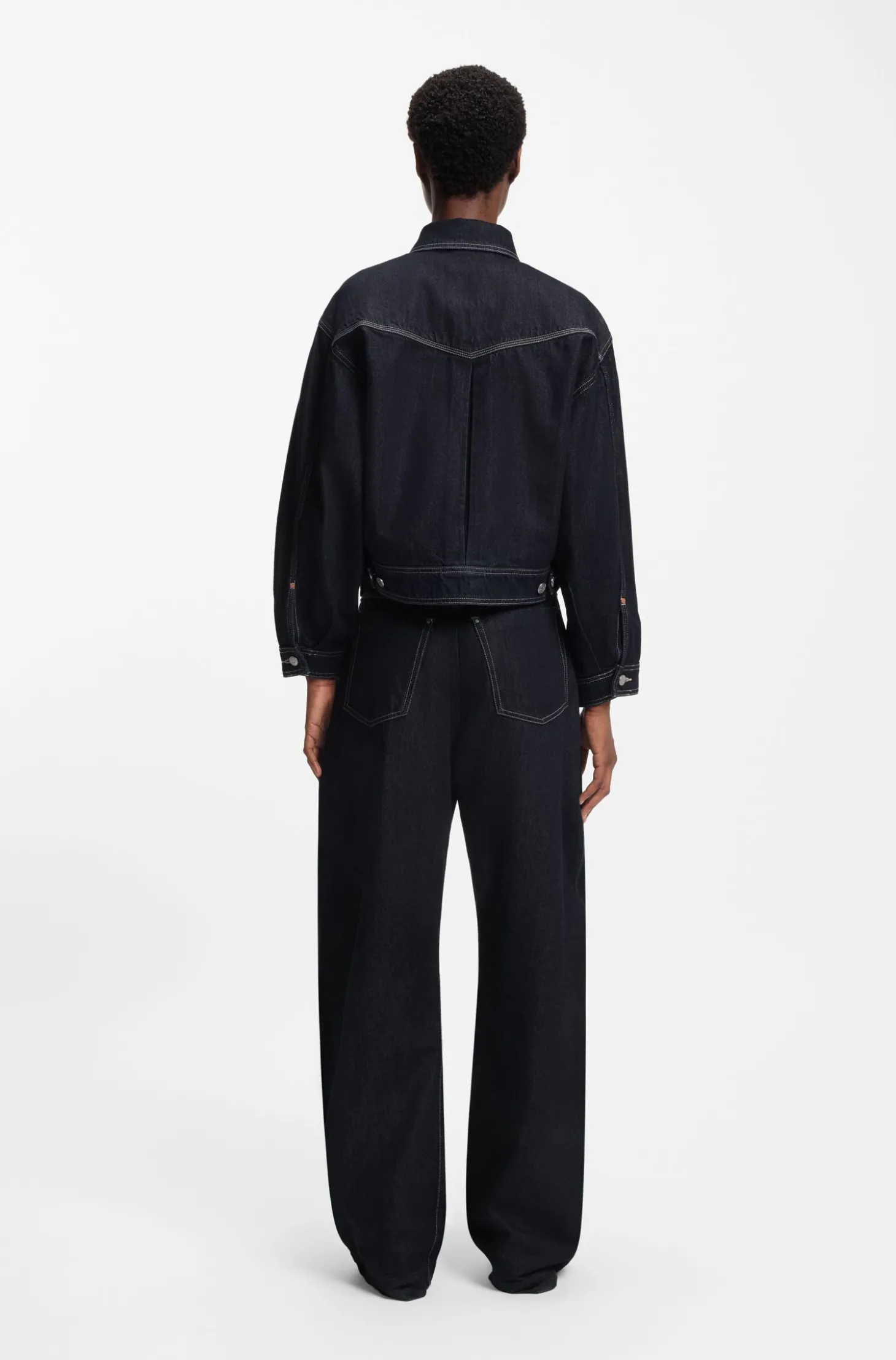 Regular-Fit Truckerjacke aus Denim mit Rinse-Waschung
