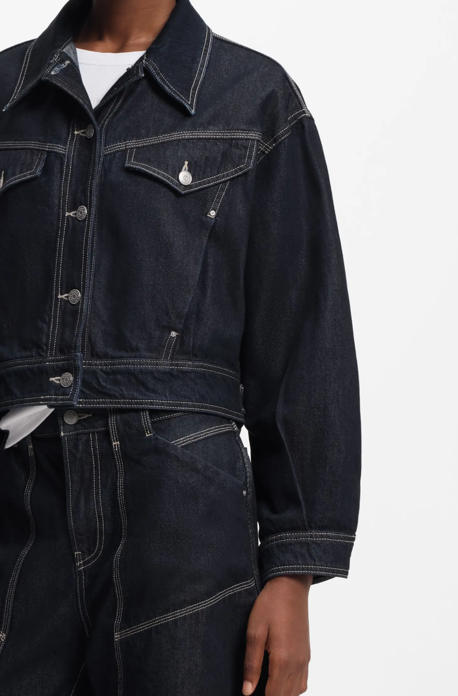 Regular-Fit Truckerjacke aus Denim mit Rinse-Waschung
