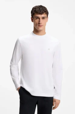 Regular-Fit T-Shirt aus Baumwolle mit dezentem Logo-Detail