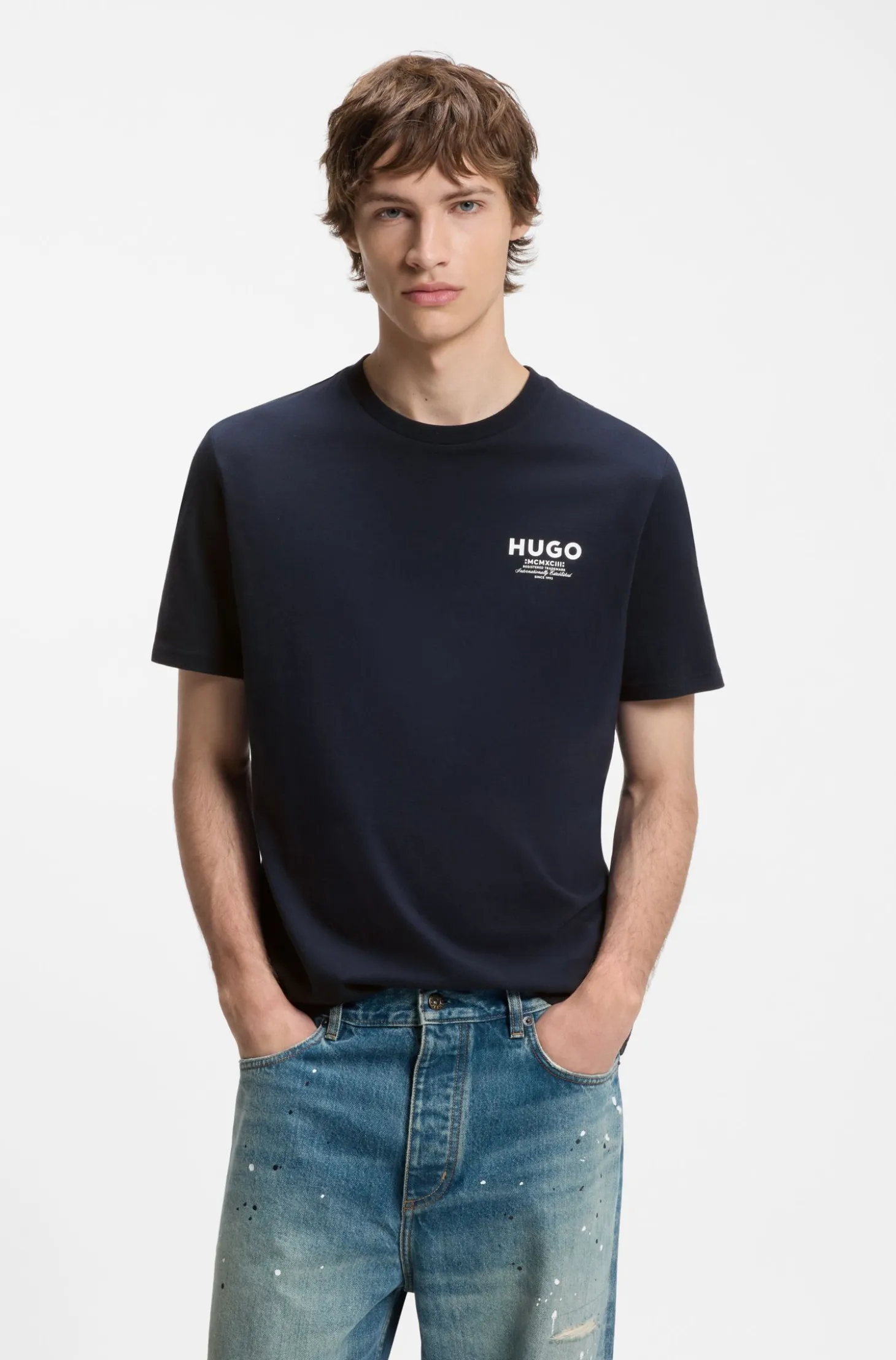 Regular-Fit T-Shirt aus Baumwolle mit Logo-Print