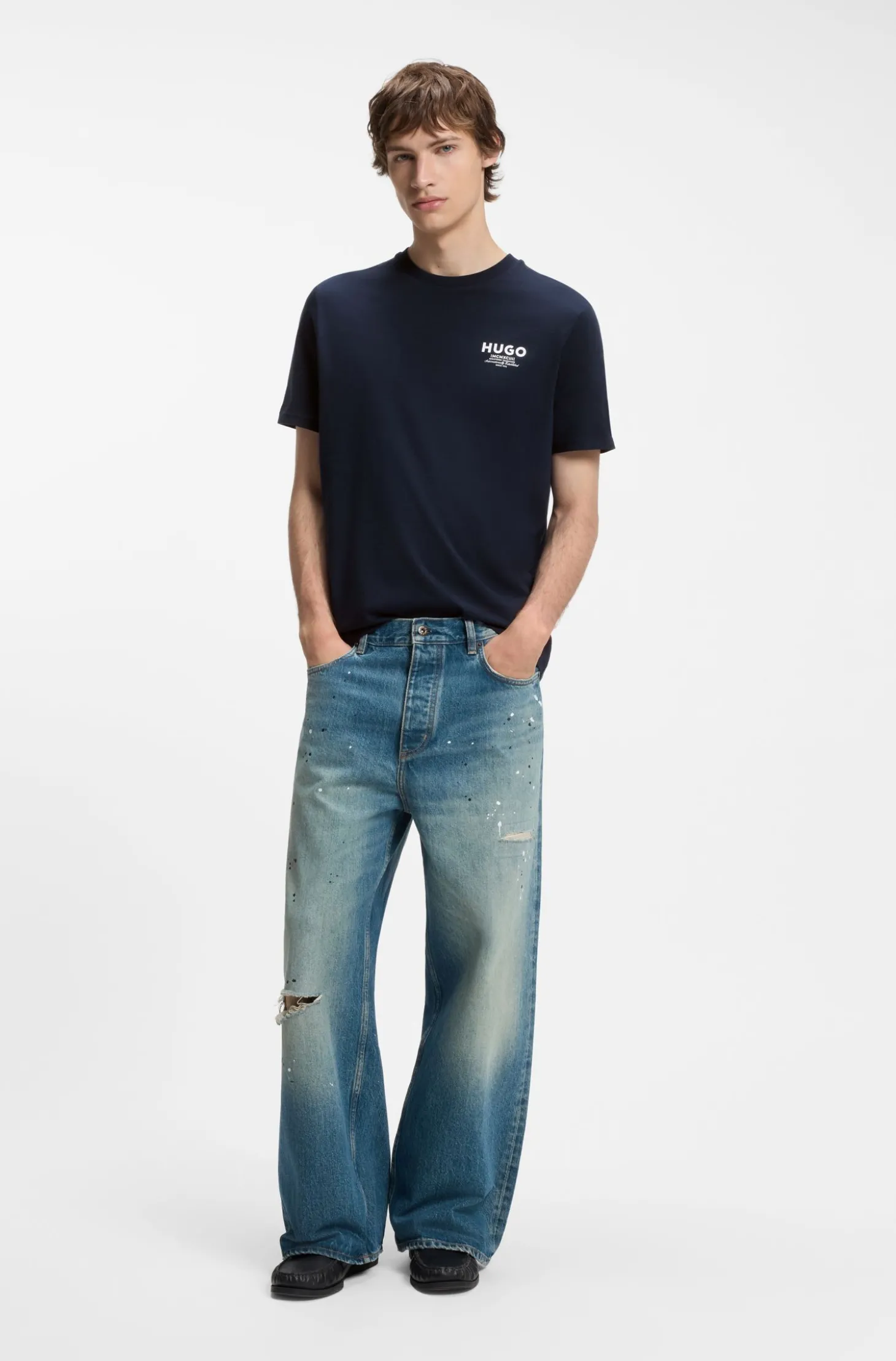 Regular-Fit T-Shirt aus Baumwolle mit Logo-Print