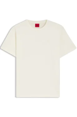 Regular-Fit T-Shirt aus Baumwoll-Jersey mit gesticktem Script-Logo