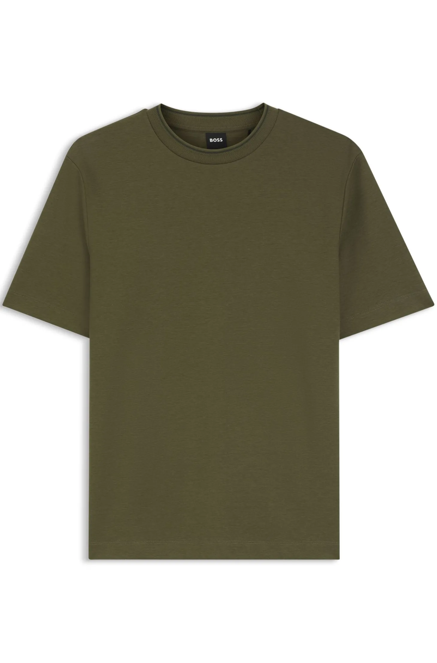 Regular-Fit T-Shirt aus elastischem Baumwoll-Mix