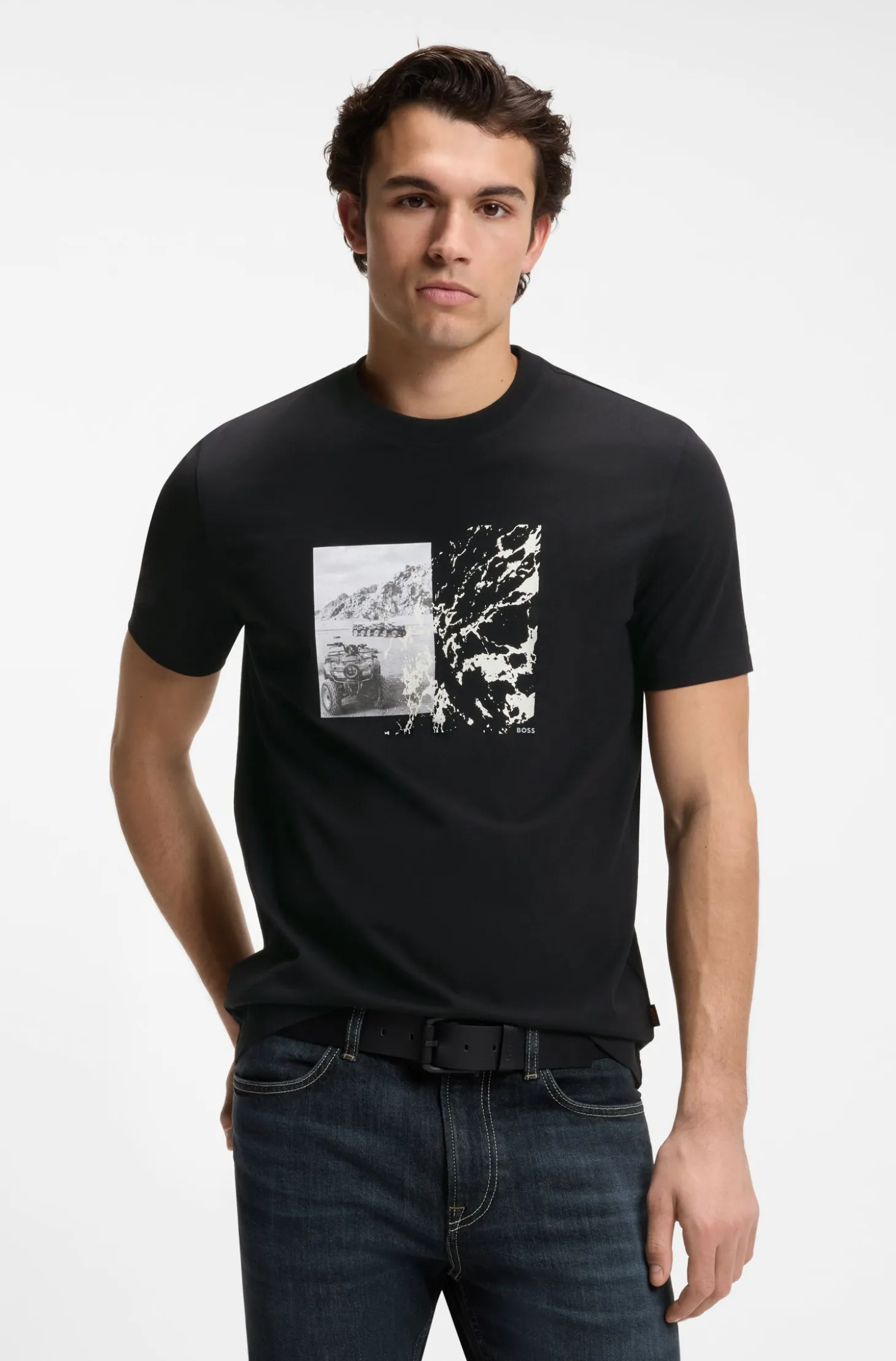 Regular-Fit T-Shirt aus leichtem Baumwoll-Jersey