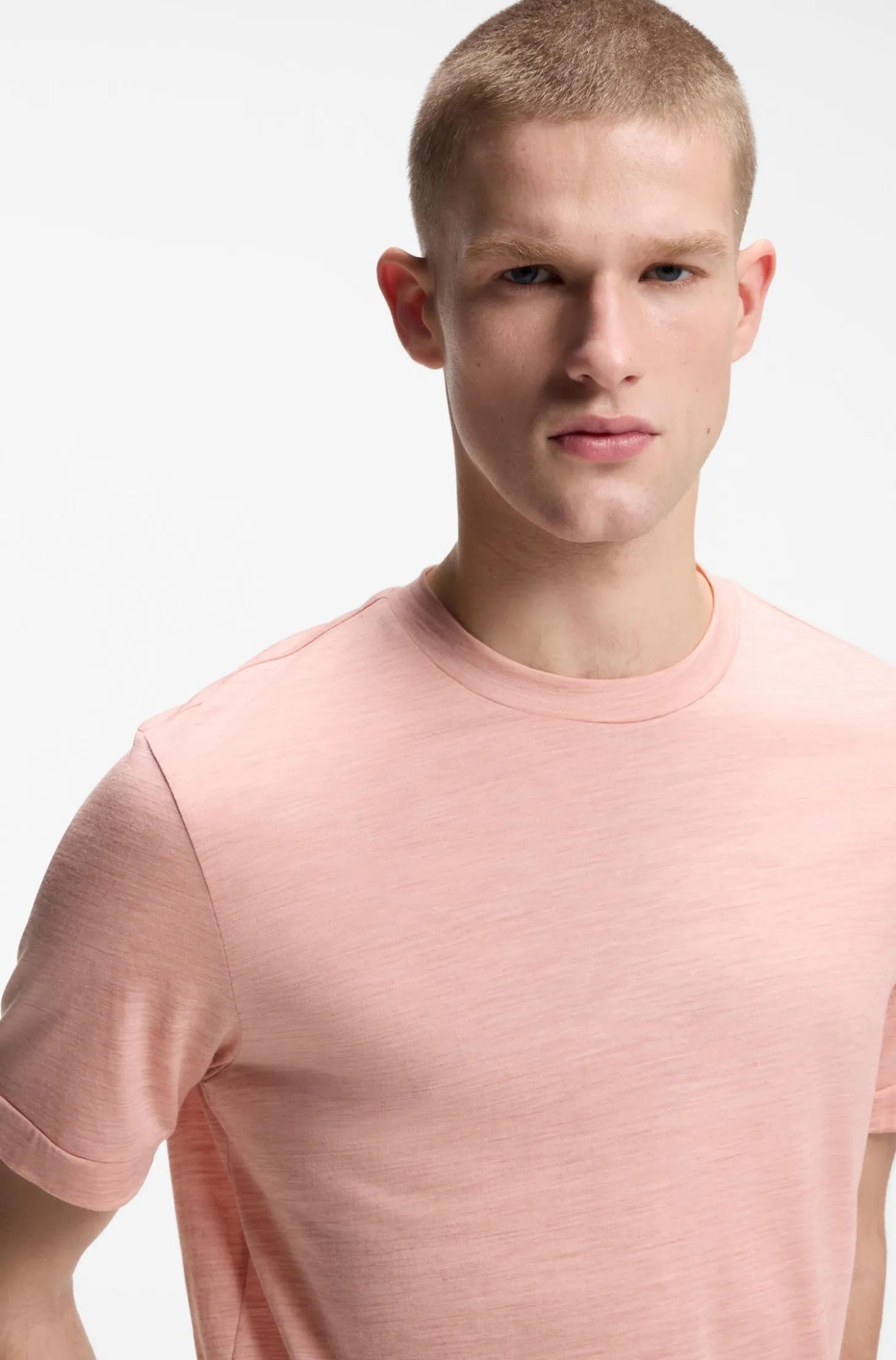 Regular-Fit T-Shirt aus Woll-Mix