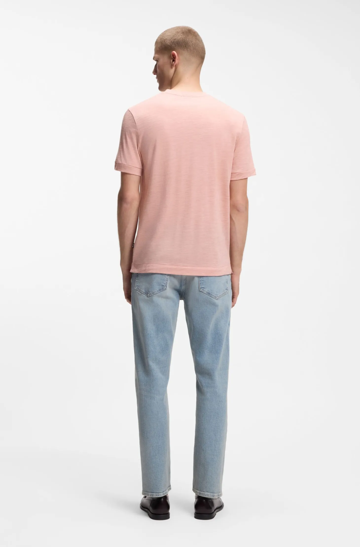 Regular-Fit T-Shirt aus Woll-Mix