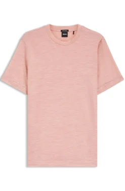 Regular-Fit T-Shirt aus Woll-Mix