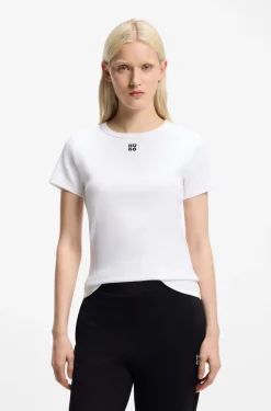 Regular-Fit T-Shirt mit gesticktem Stack-Logo