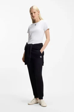 Regular-Fit T-Shirt mit gesticktem Stack-Logo