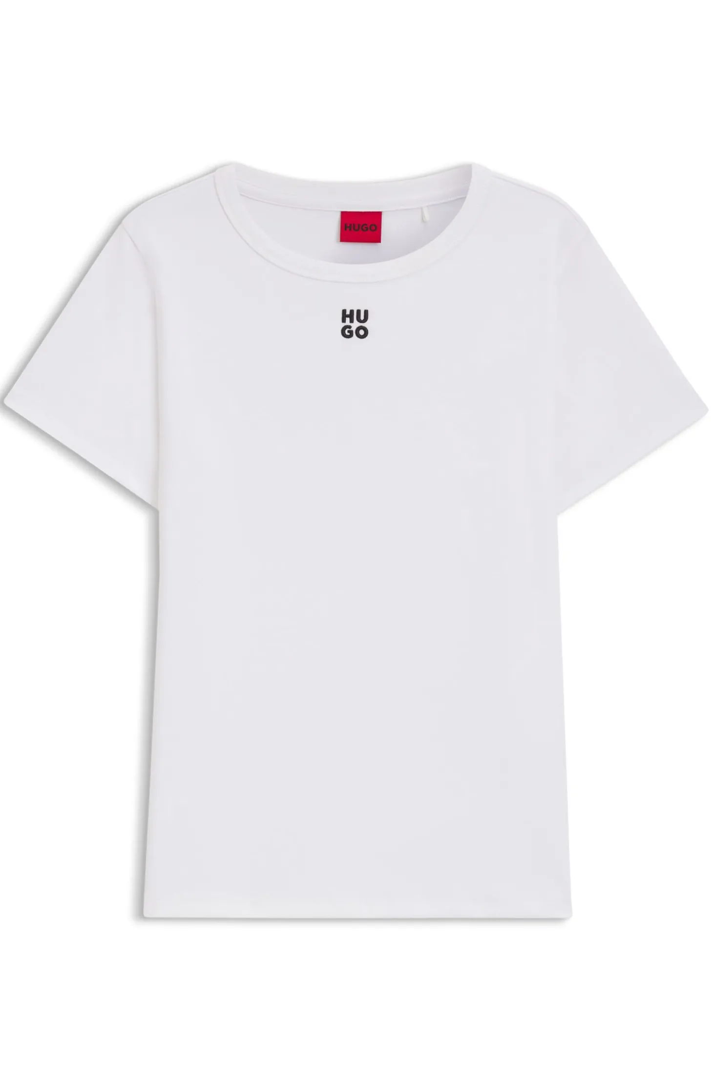 Regular-Fit T-Shirt mit gesticktem Stack-Logo