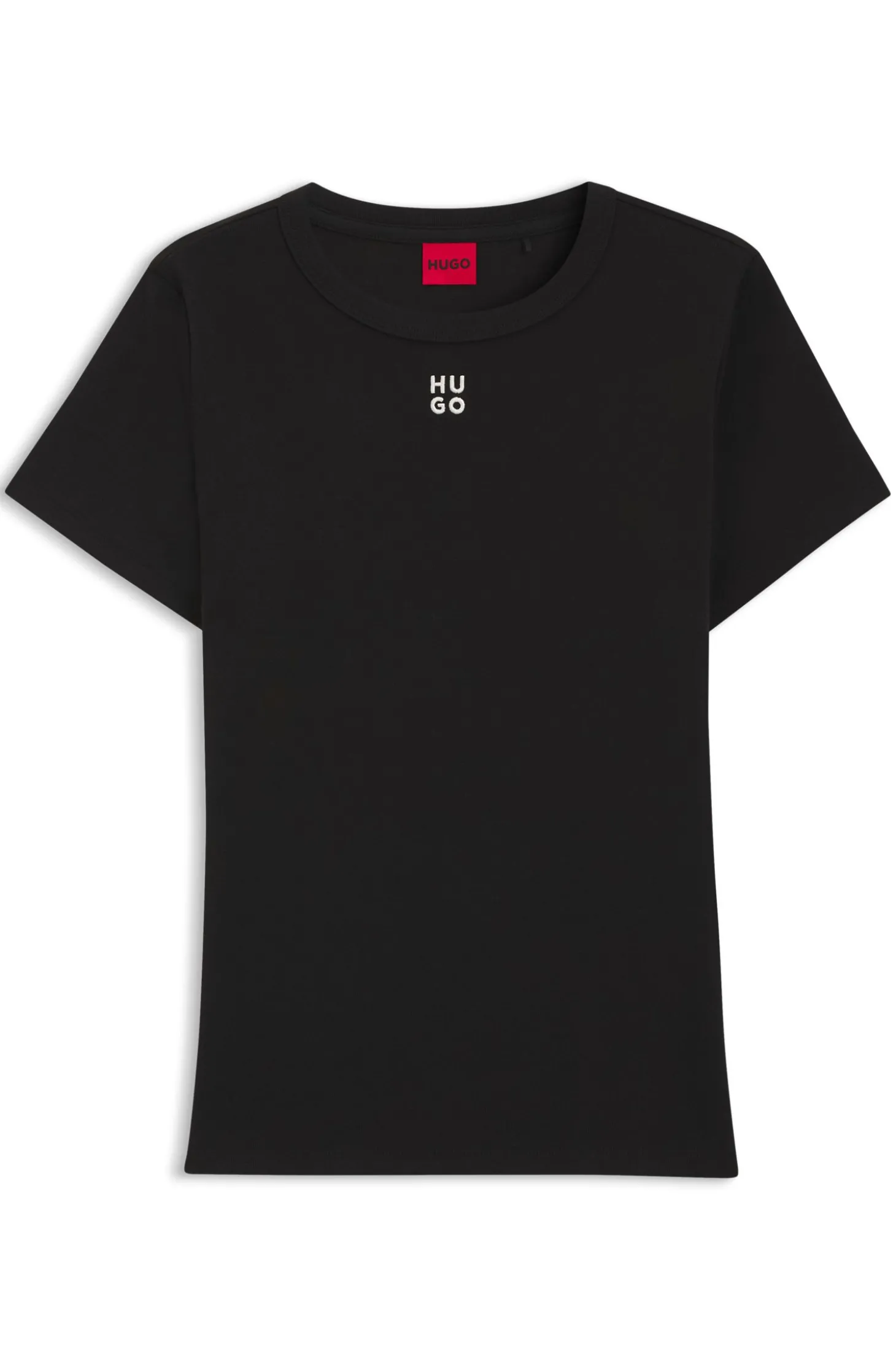 Regular-Fit T-Shirt mit gesticktem Stack-Logo