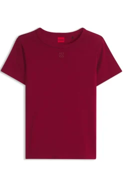 Regular-Fit T-Shirt mit gesticktem Stack-Logo