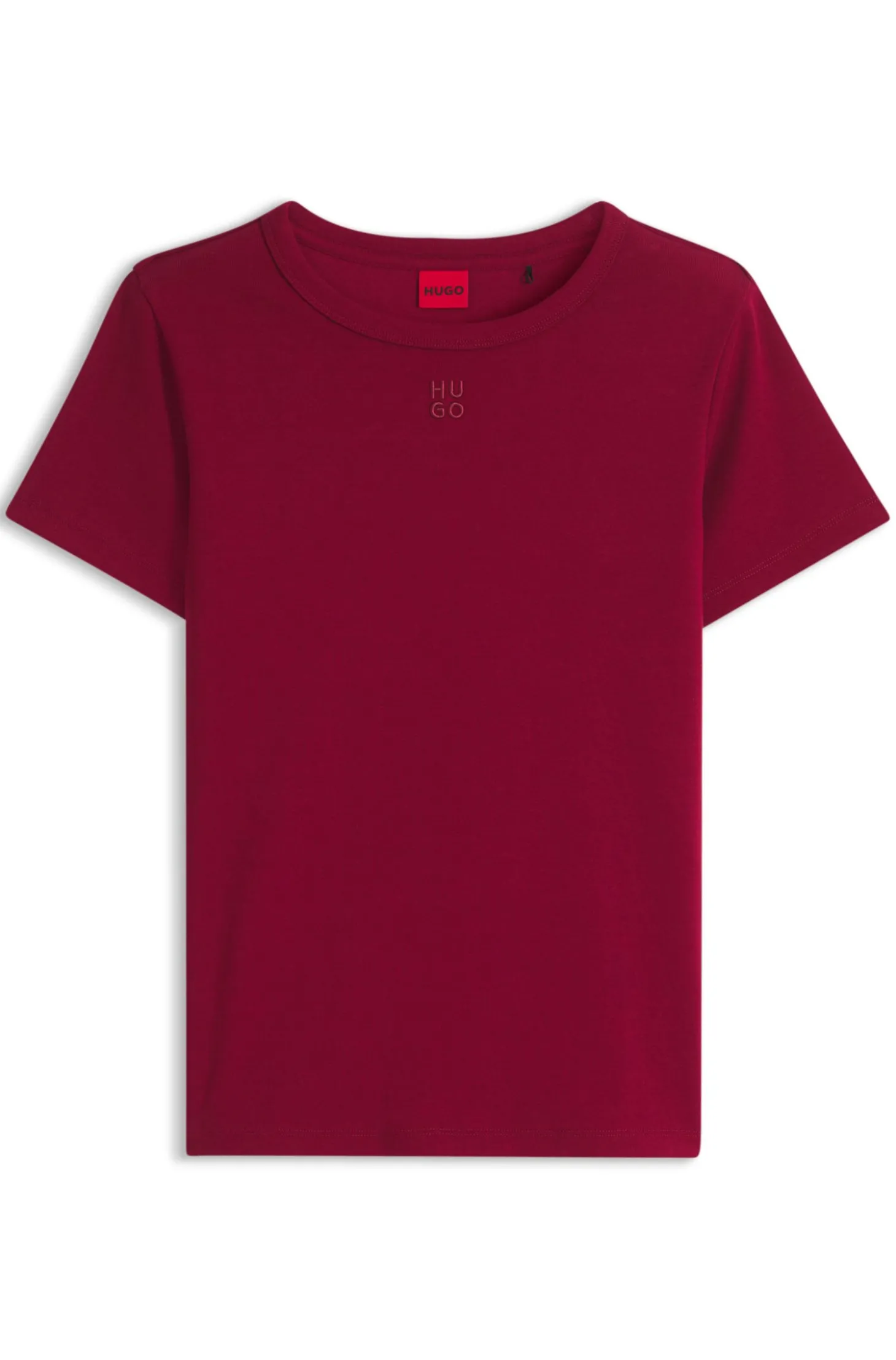 Regular-Fit T-Shirt mit gesticktem Stack-Logo