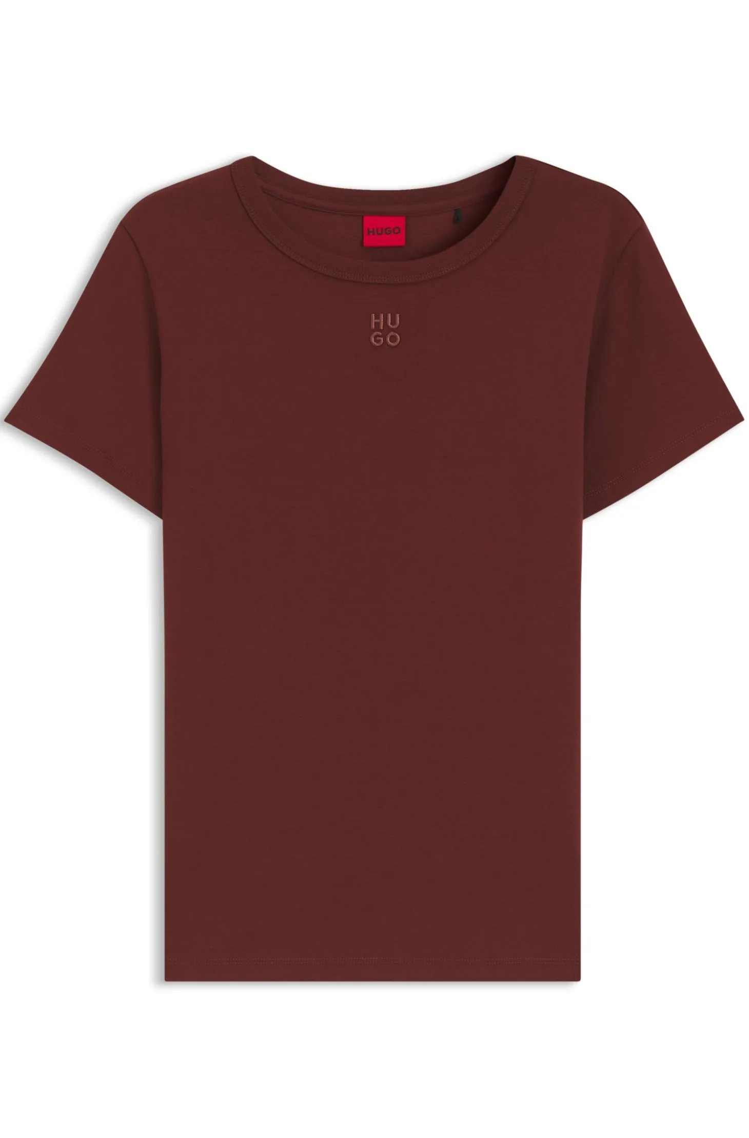 Regular-Fit T-Shirt mit gesticktem Stack-Logo