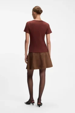 Regular-Fit T-Shirt mit gesticktem Stack-Logo