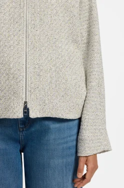 Regular-Fit Tweed-Blazer aus zweifarbigem Tweed